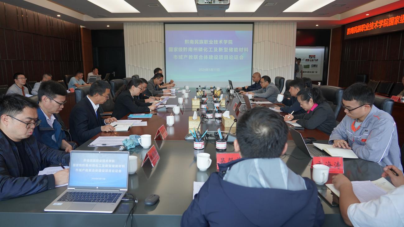 学院召开黔南州磷化工及新型储能材料市域产教联合体建设项目论证会