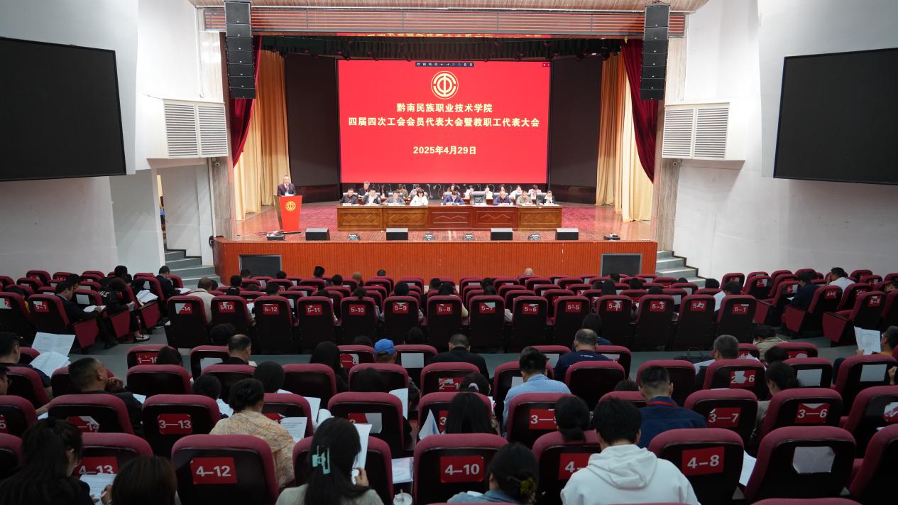 学院四届四次工会会员代表大会暨教职工代表大会召开